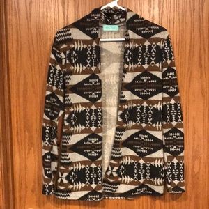 🛍 2 For $25 Sale—Filly Flair Geometrical Pattern Cardigan | Size Small